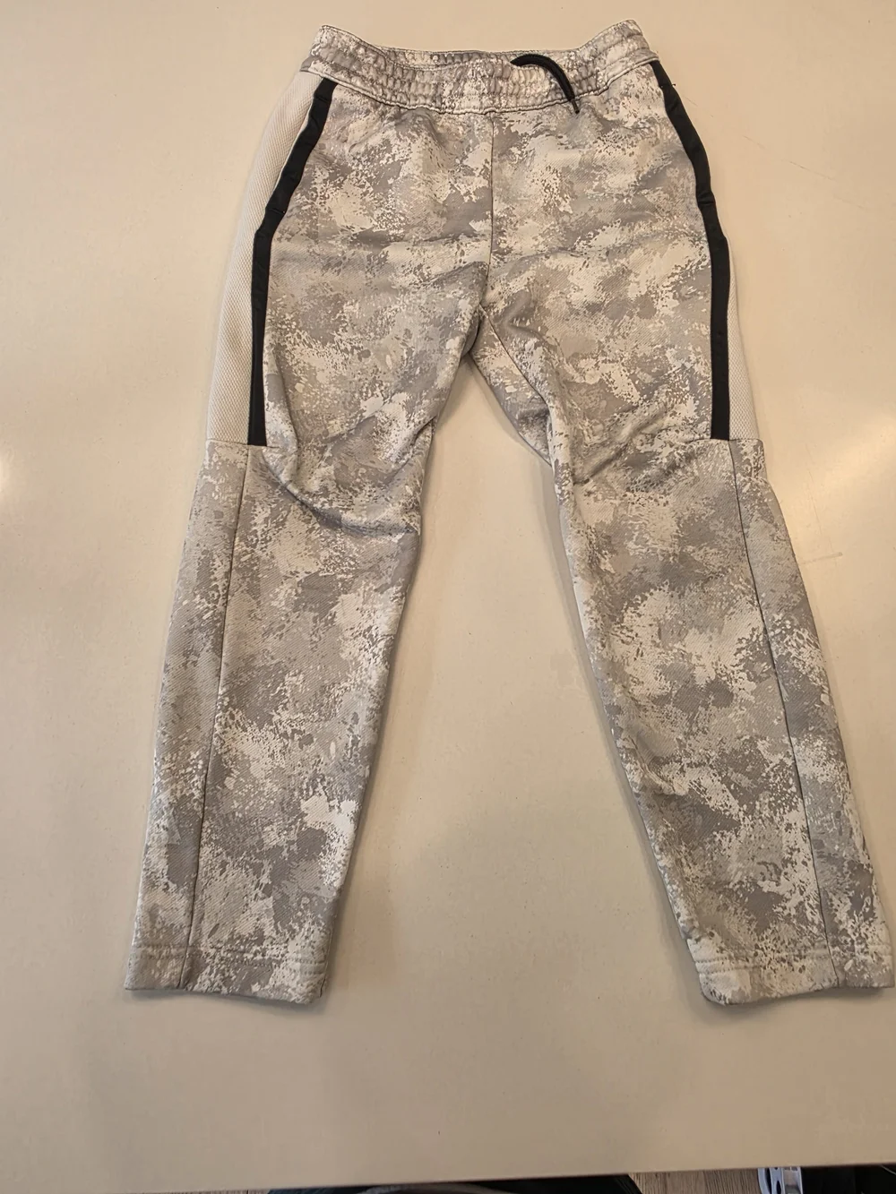 Old Navy Grey Camo Joggers with Black Stripe